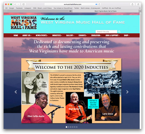 West Virginia Music Hall of Fame website