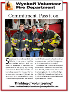 Wyckoff Fire Department social media campaign